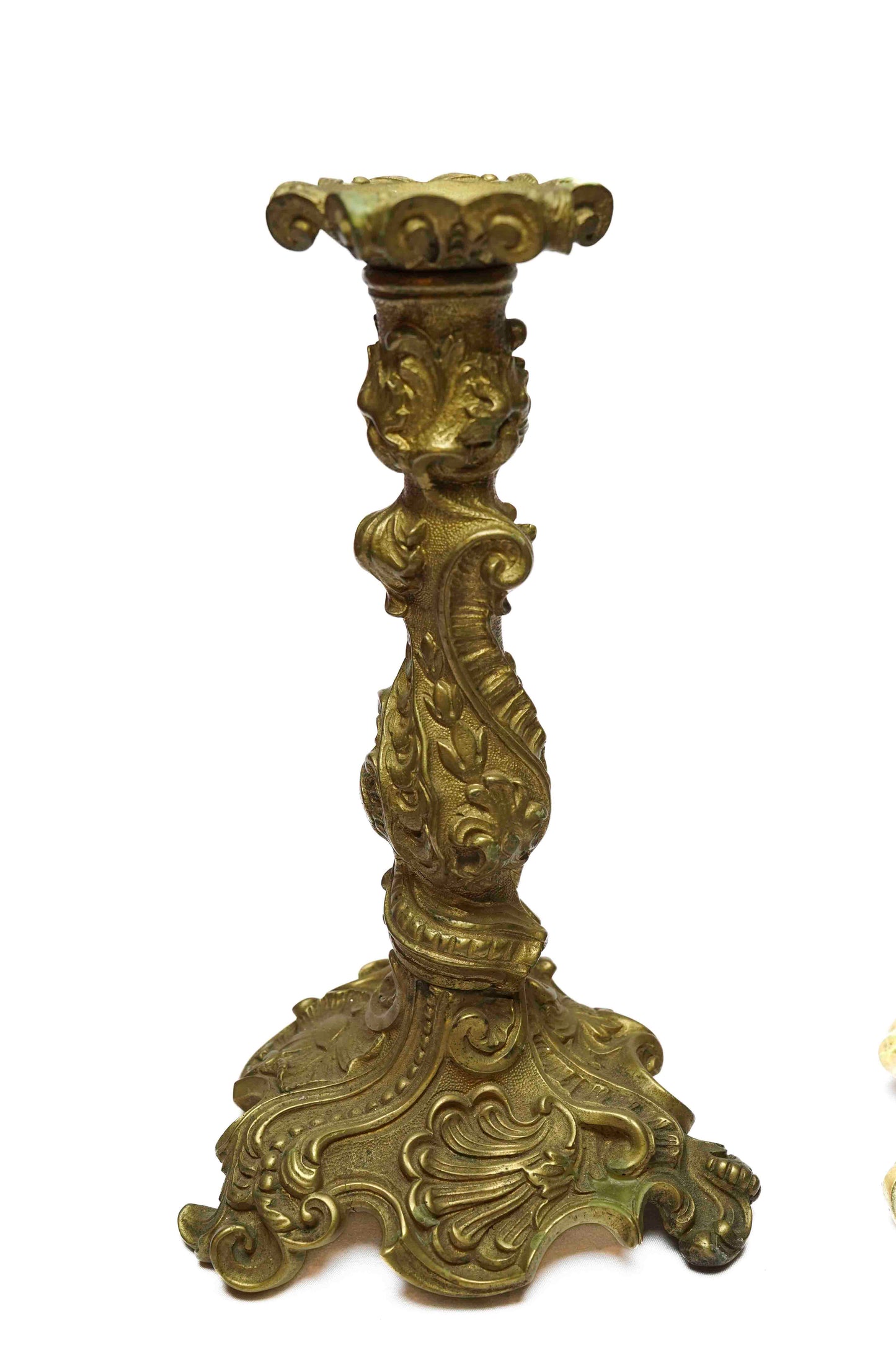 Bronze Dore Candlesticks Pair