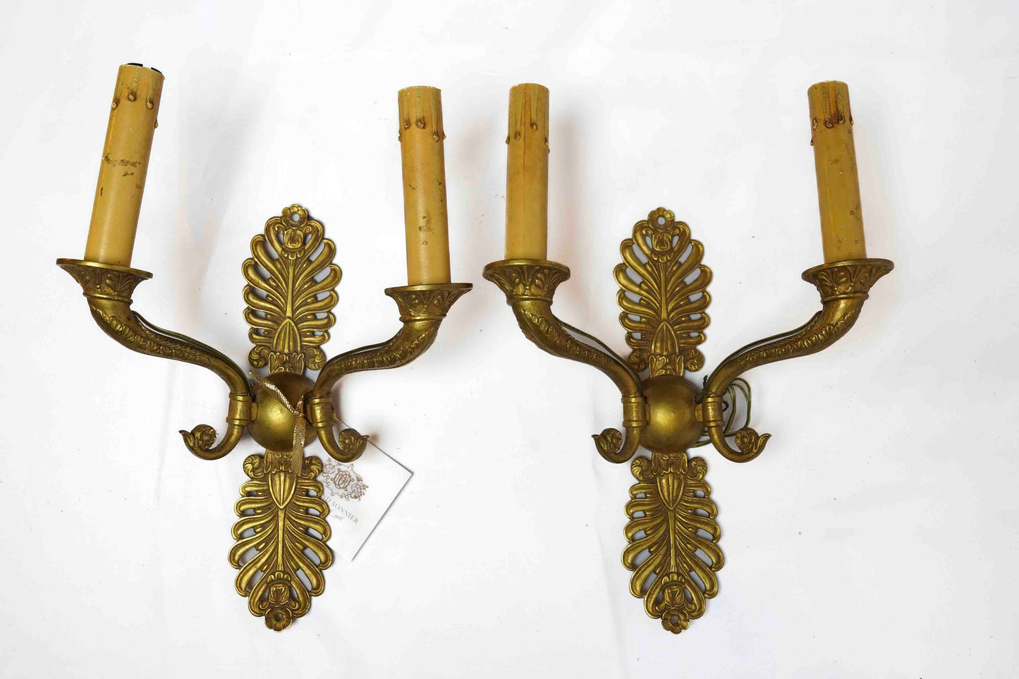 Antique Empire Sconces Pair