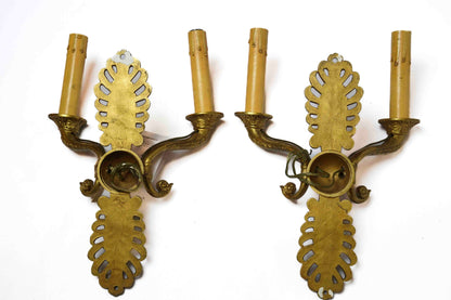 Antique Empire Sconces Pair