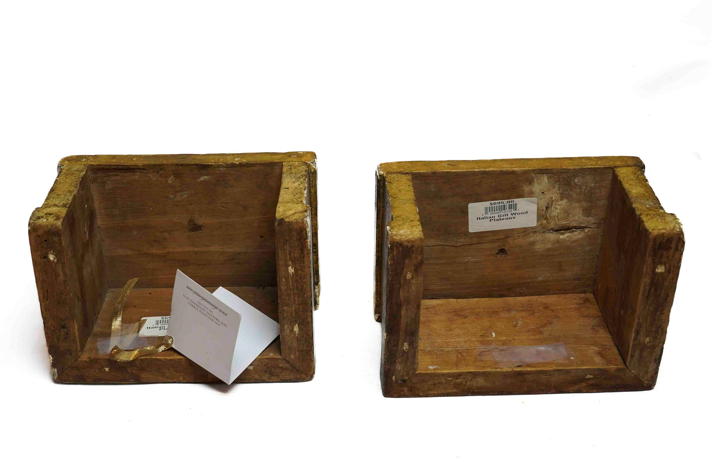 Italian Giltwood Plateaus Pair