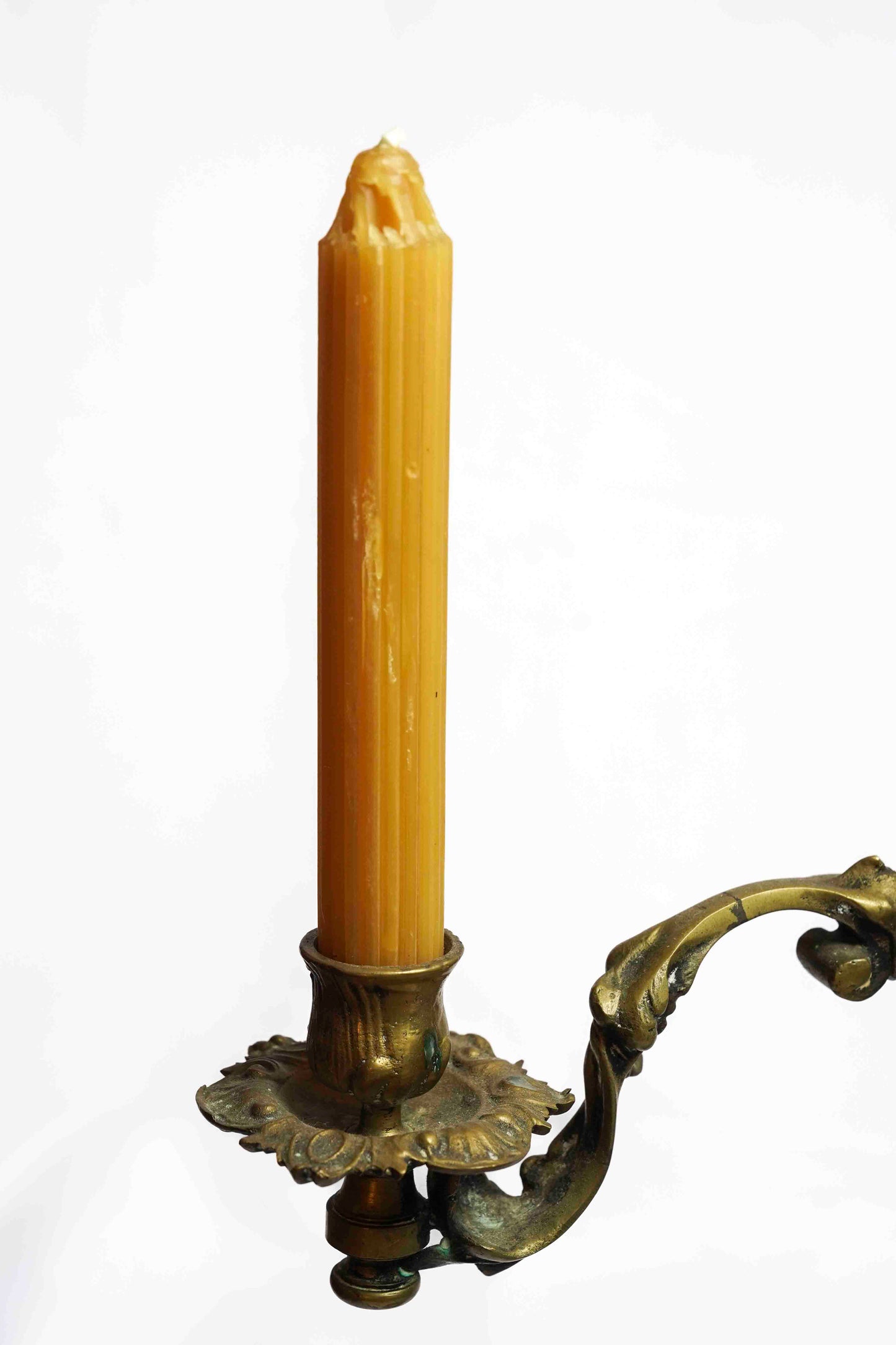 Bronze Adjustable Candlesticks Pair