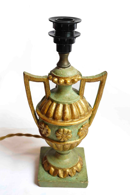 Green Urn Lamps Pair