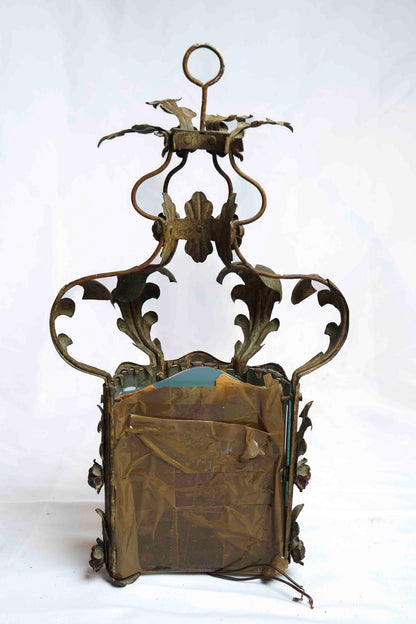 Italian Tole Carriage Lights Pair