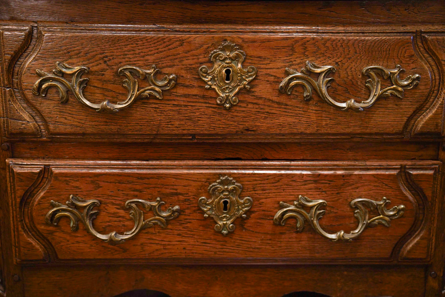 18th Century Louis XV Oak Commode