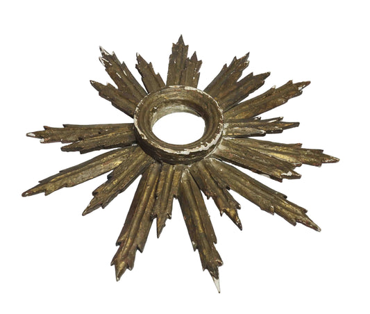 18th Century Italian Giltwood Sunburst Mirror