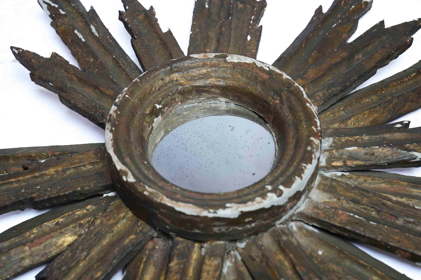 18th Century Italian Giltwood Sunburst Mirror