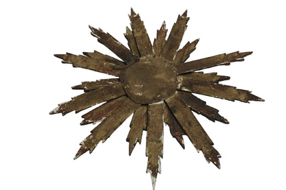 18th Century Italian Giltwood Sunburst Mirror