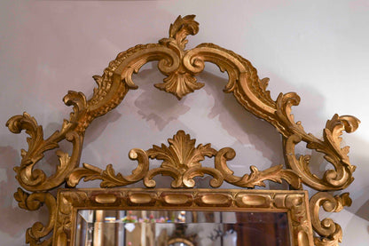 19th Century Italian Water Gilt Mirror