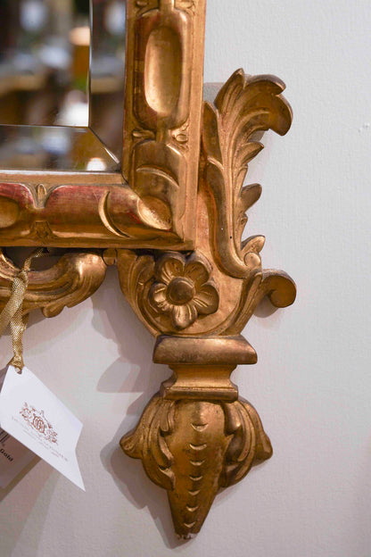 19th Century Italian Water Gilt Mirror