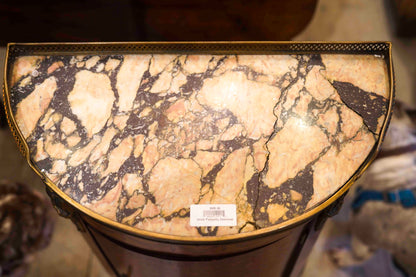 Inlaid Parquetry Demilune