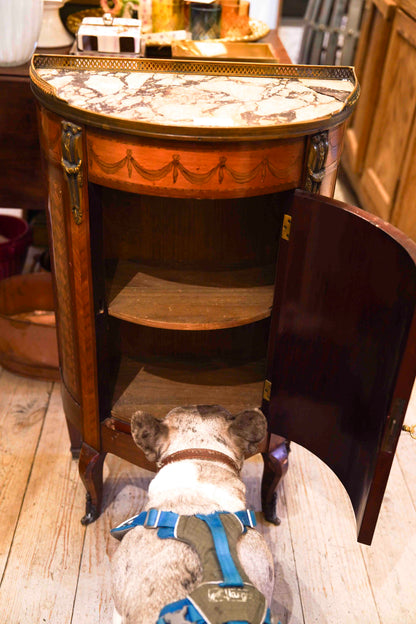 Inlaid Parquetry Demilune