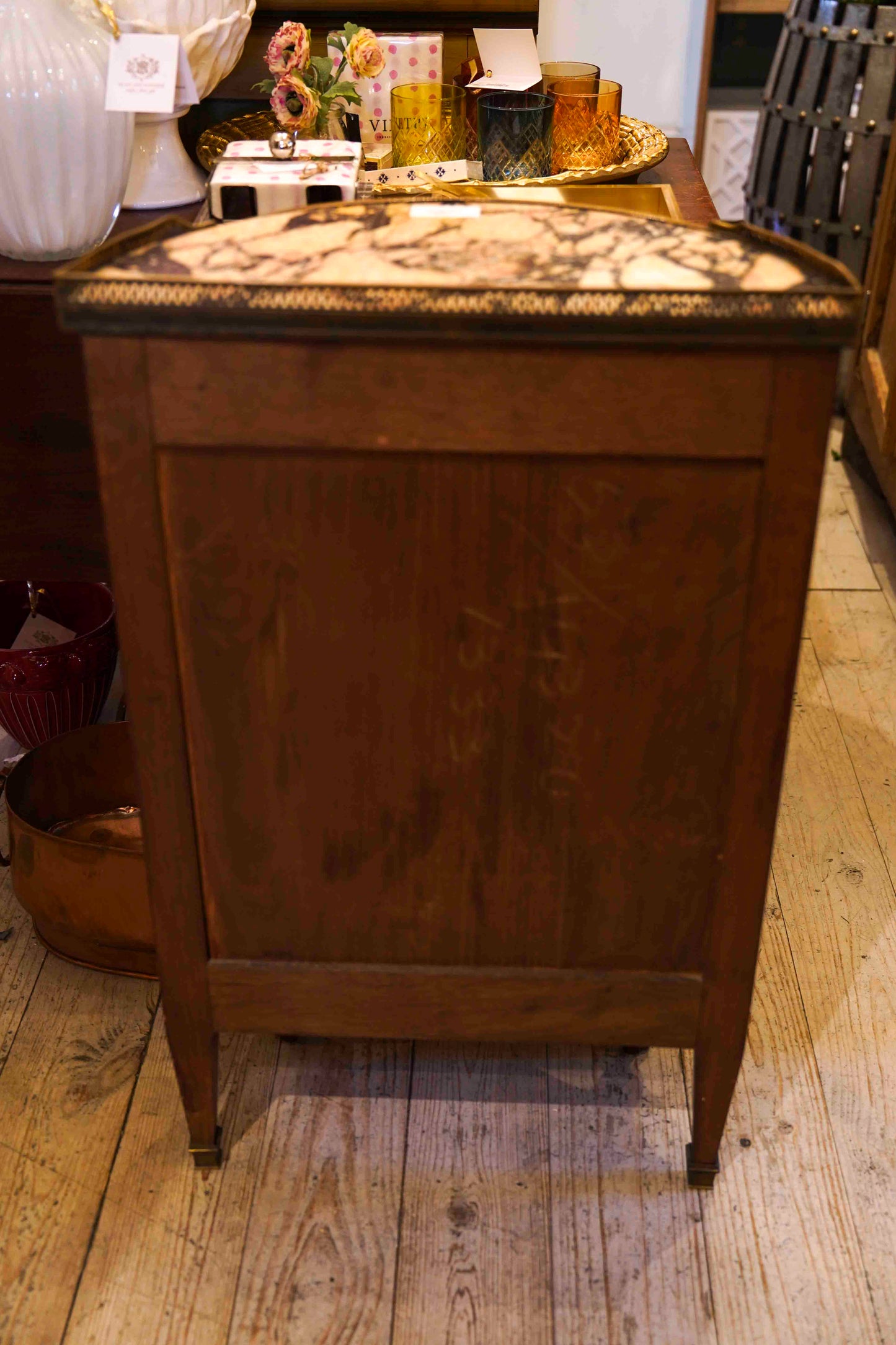 Inlaid Parquetry Demilune