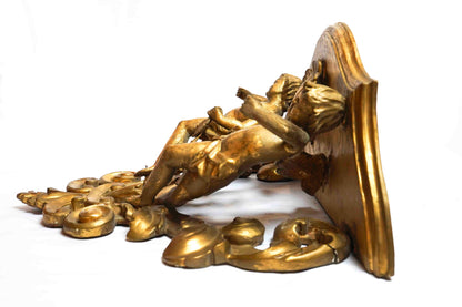 Giltwood Bracket with Cherubs