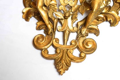 Giltwood Bracket with Cherubs