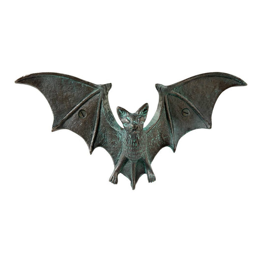 NEW-Cast Iron Verdigris-Style Bat Wall Hook | Wall Organizer