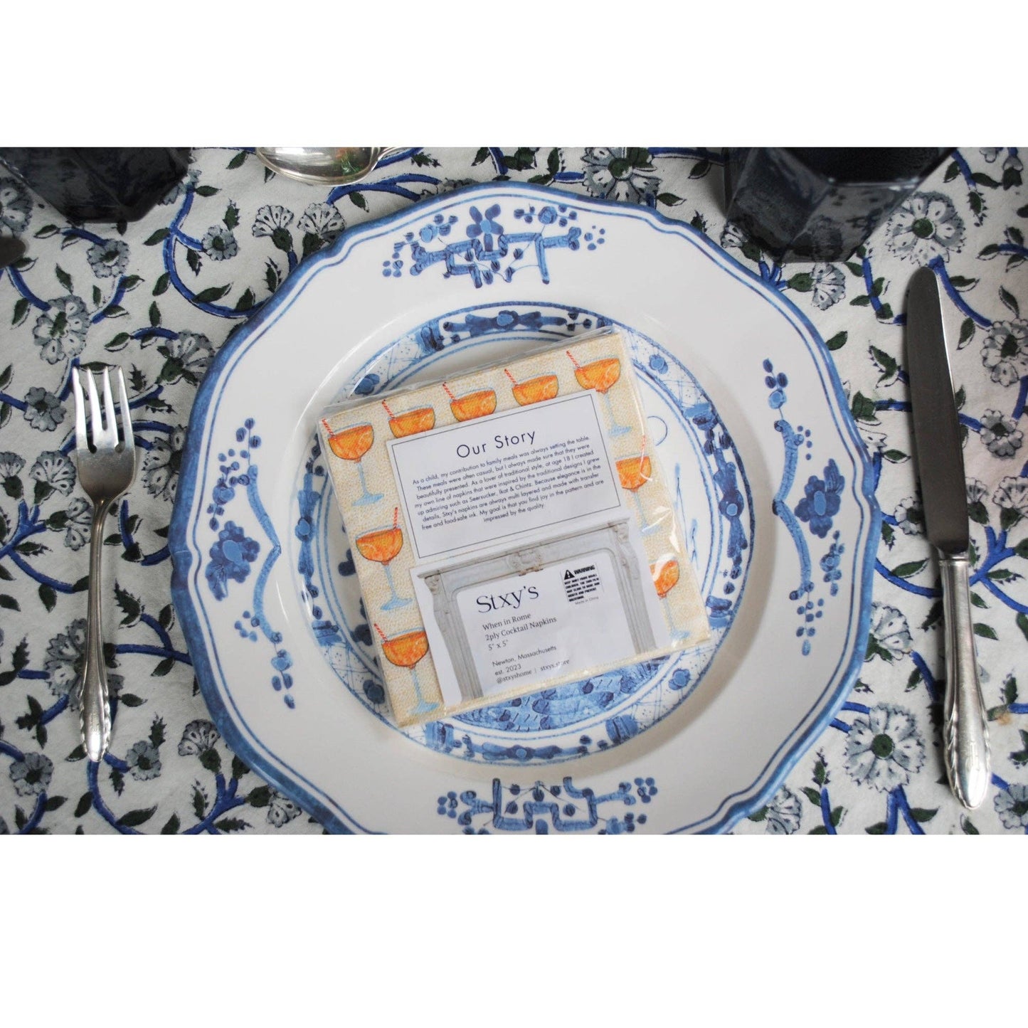 Aperol Spritz Cocktail Napkins