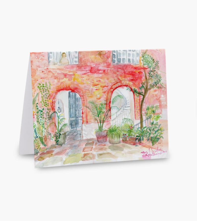 French Quarter Courtyard Notecard