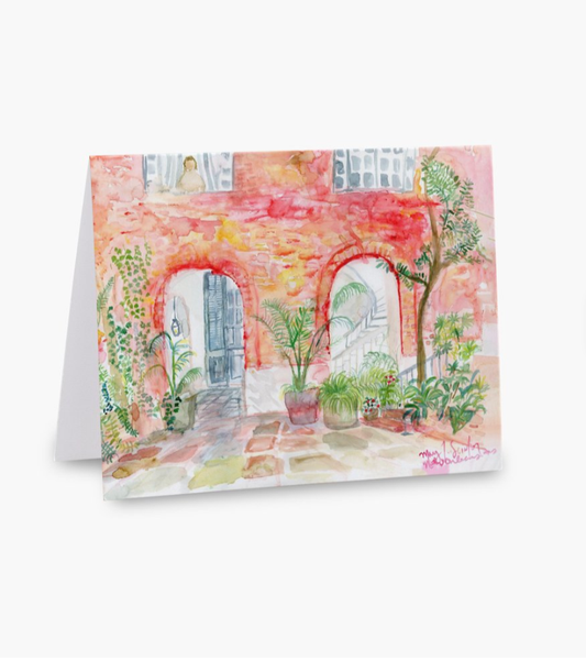 French Quarter Courtyard Notecard