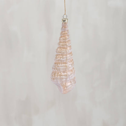 Cone Shell Glass Ornament