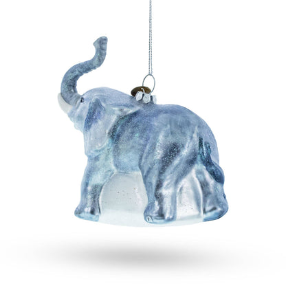Elephant Glass Ornament