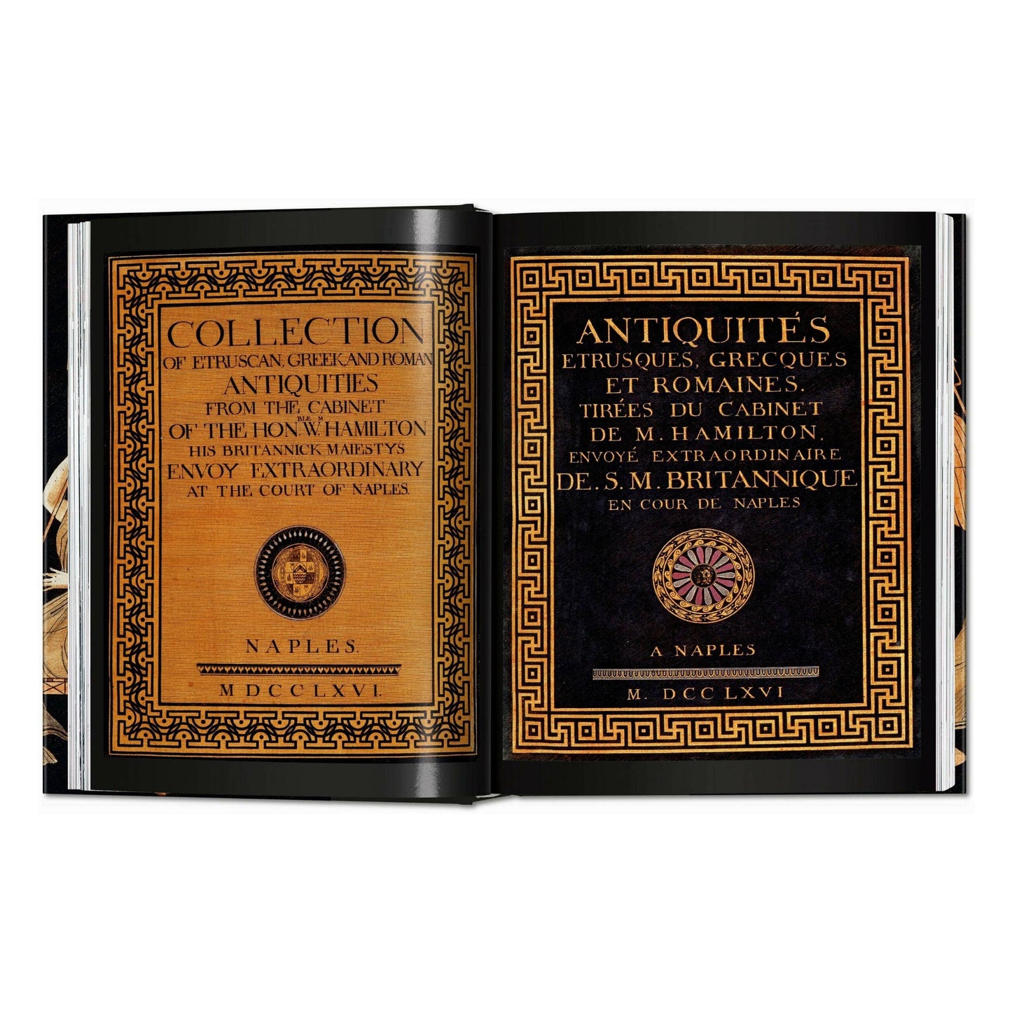 D'Hancarville. The Complete Collection of Antiquities from the Cabinet of Sir William Hamilton (German, French, English)