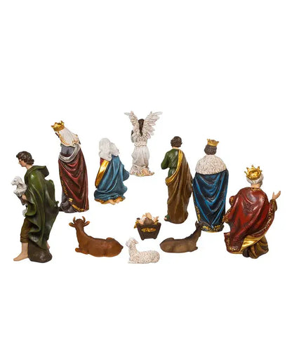 15"RESIN NATIVITY TABLEPIECE SET 11PCS